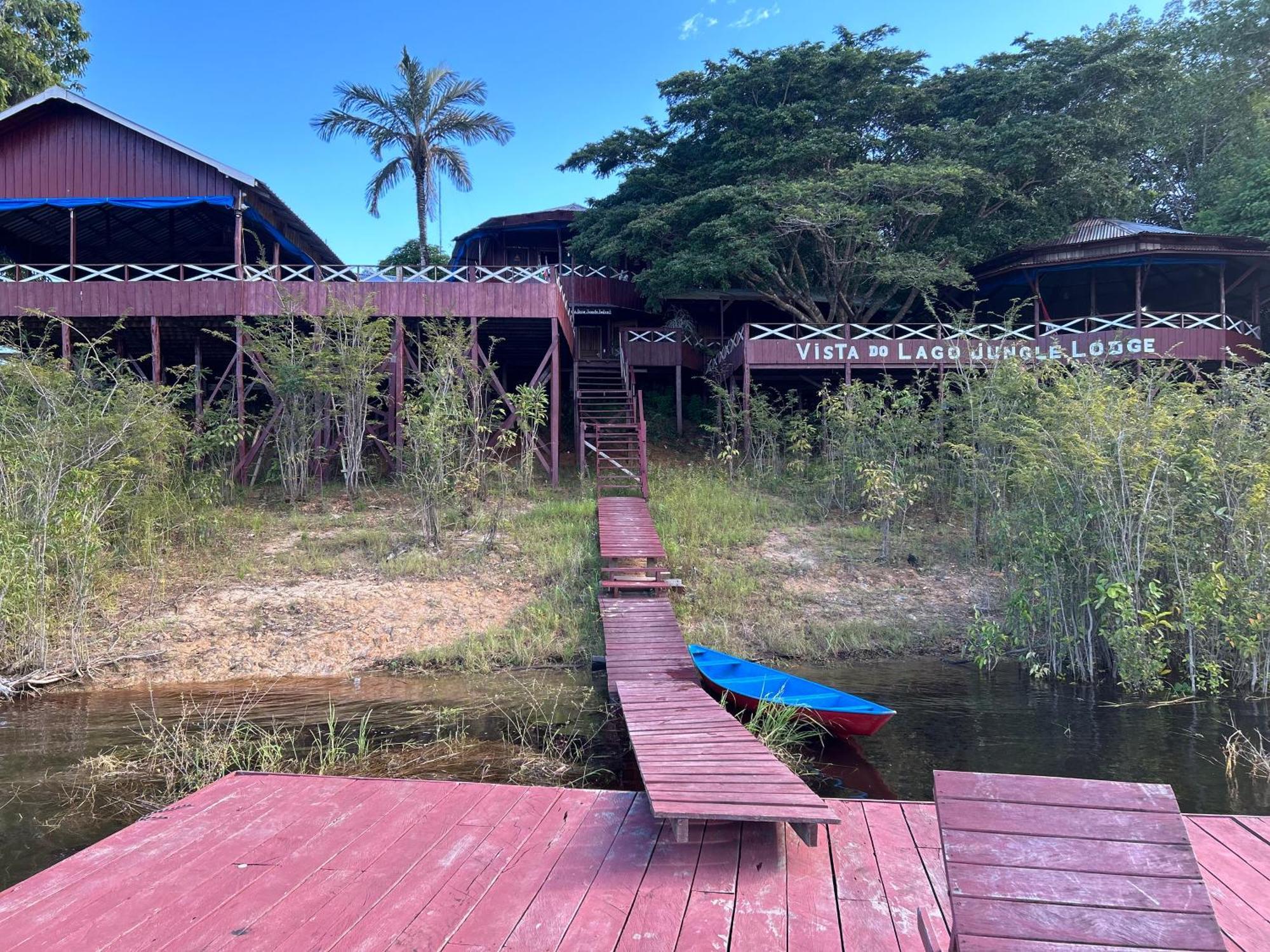 Vista do Lago Jungle Lodge Cajual Esterno foto